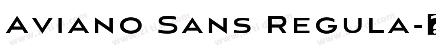 Aviano Sans Regula字体转换